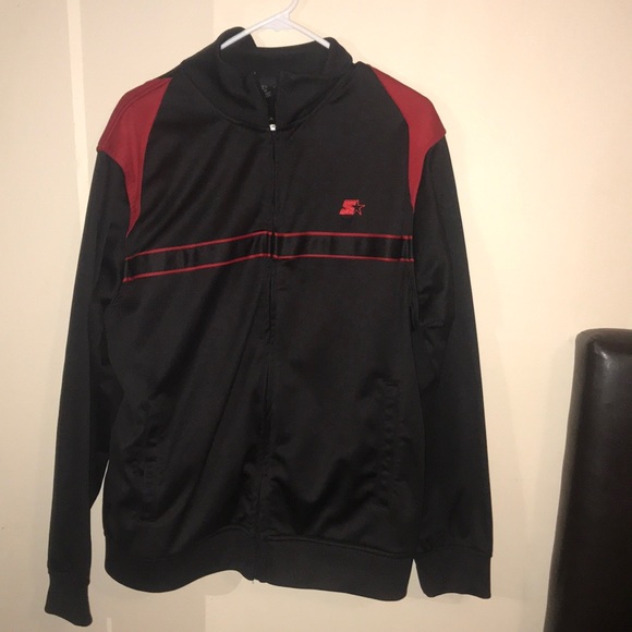 STARTER Other Mens Black And Red Starter Tracksuit Size Medium